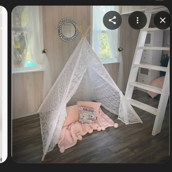 Charming Kids Lace Teepee Tent - Picture 1 of 5